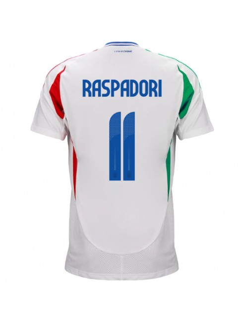 Italija Giacomo Raspadori #11 Gostujuci Dres EP 2024 Kratak Rukavima Italija Giacomo Raspadori #11 Gostujuci Dres EP 2024 Kratak Rukavima